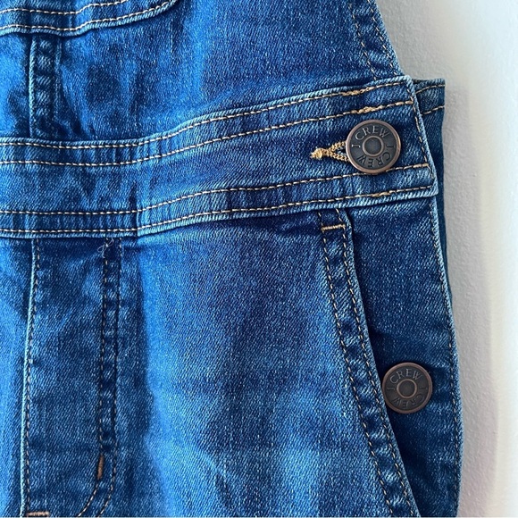 Crewcuts J.Crew girls denim overalls with pockets size 7 - Picture 3 of 11